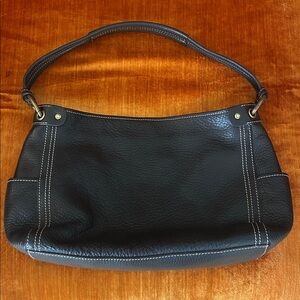 Fossil Black Leather Shoulder Bag